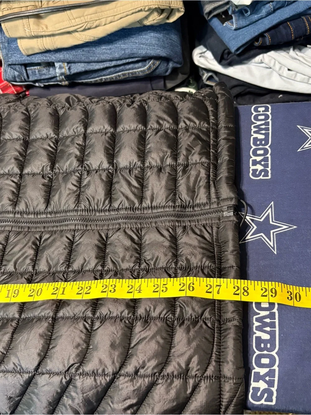 The North Face Black Quilted Puffer Vest with UT HSC Embroidery